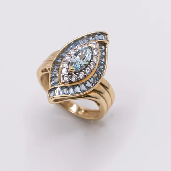 Anillo de Mujer: Almendra 14k