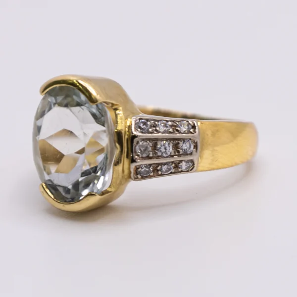 Anillo de Mujer Almendra y Zirconia