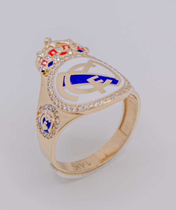 Anillo para Hombre con Logo del Real Madrid 14k