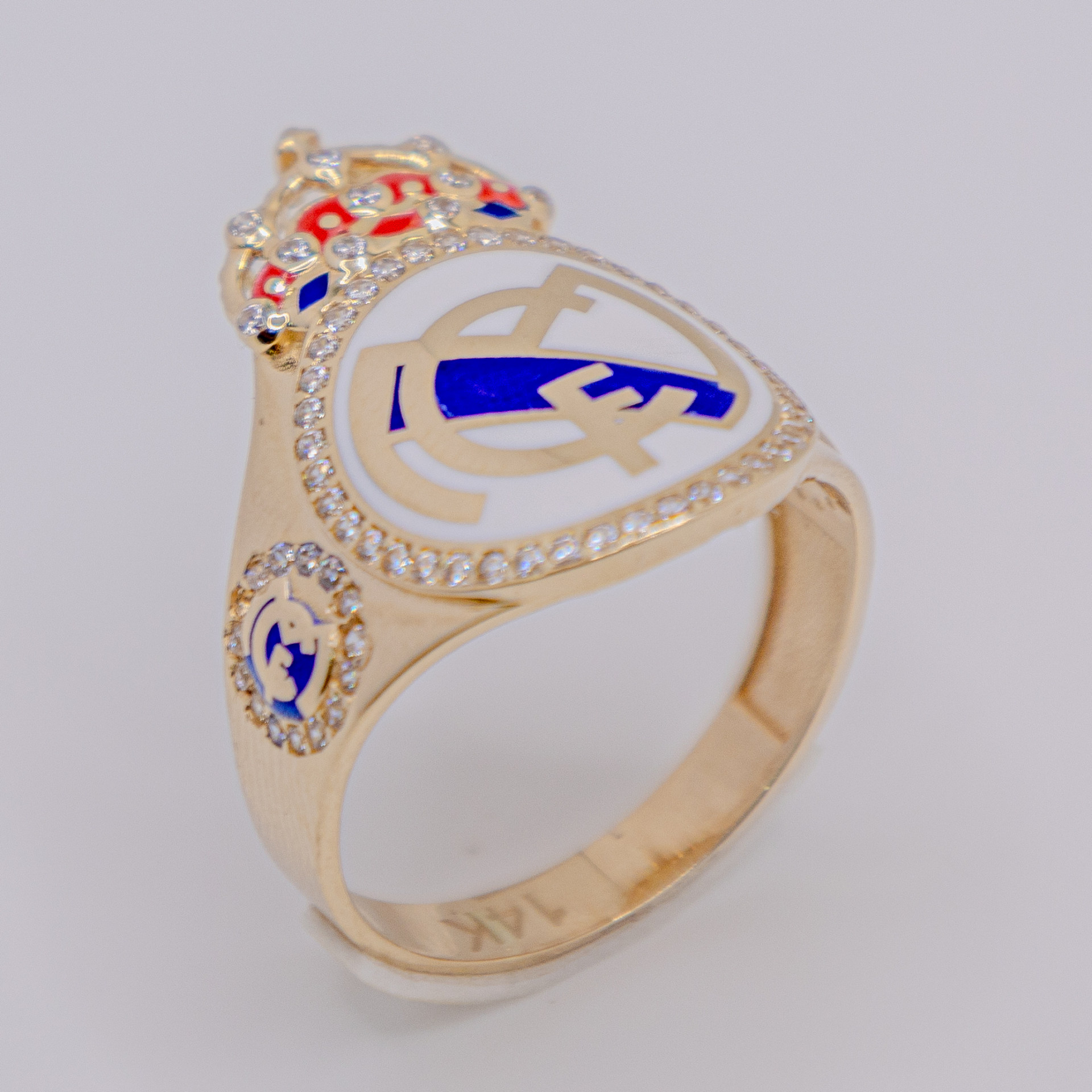 Anillo para Hombre con Logo del Real Madrid 14k