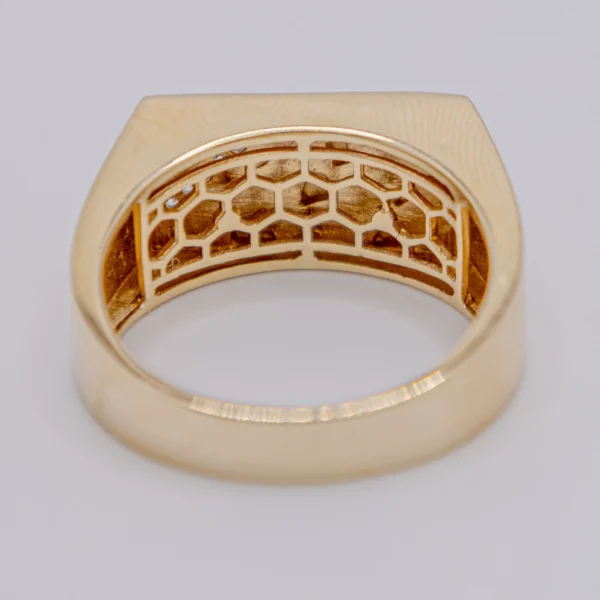 Anillo para Hombre, Abstracto con Piedra y Ónix - Imagen 5