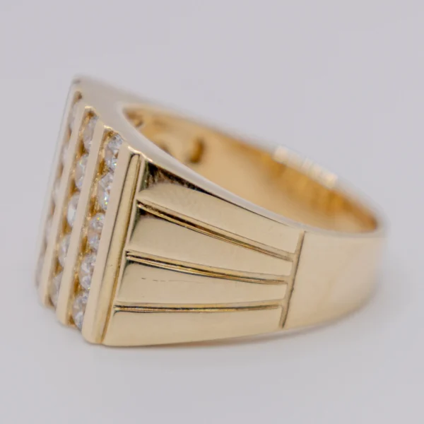 Anillo para Hombre con Barras de Piedras - Imagen 2