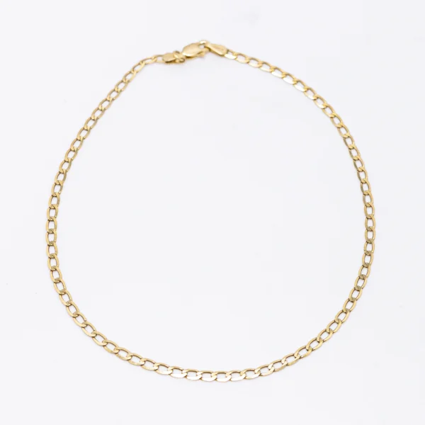 Tobillera de Corte Brillo 2.3mm 10k