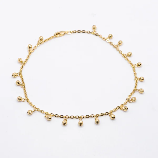 Tobillera con Colgantes 14k