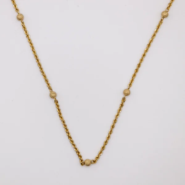 Cadena con Diseño de Soga 14k
