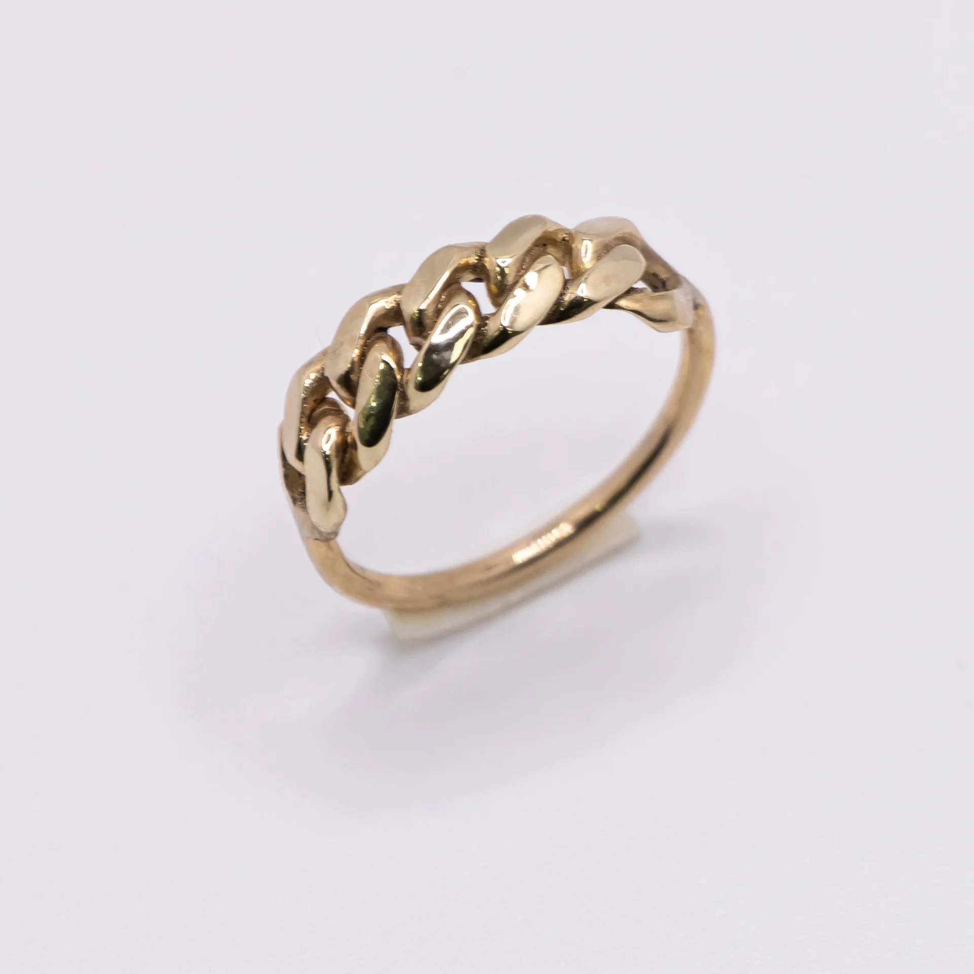 Anillo para Mujer en Eslabón Cubano 10k