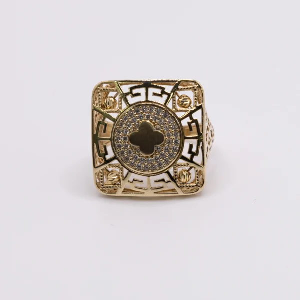 Anillo para Mujer con Trébol sobre Zirconia - Imagen 2