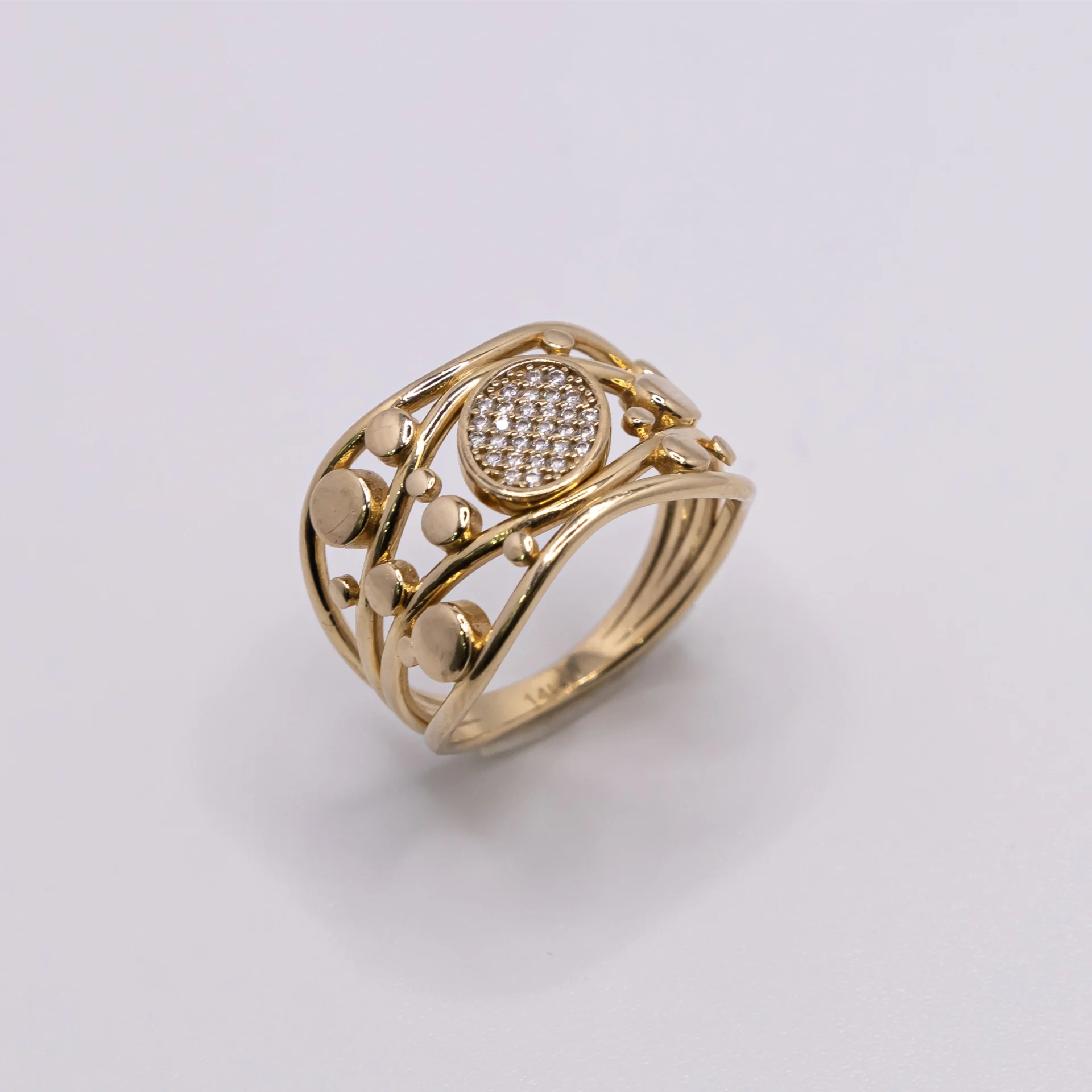 Anillo para Mujer, Zirconias al Centro