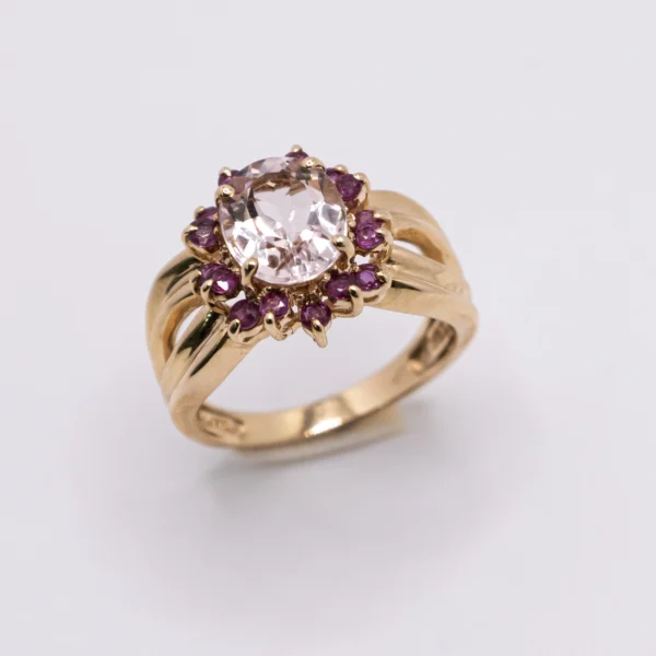 Anillo para Mujer con Zirconia y Piedras Color Amatista - Imagen 2