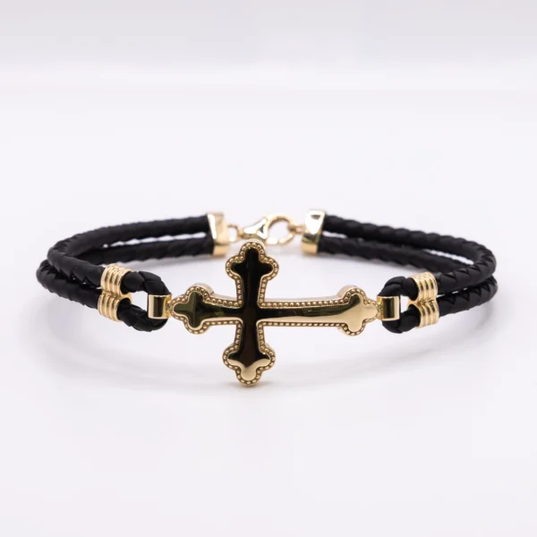 Manilla para Hombre, Caucho y Crucifijo