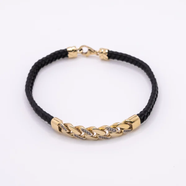 Pulso para Hombre, Oro con Caucho - Imagen 3
