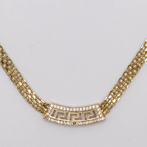 Gargantilla Estilo Bismark con Decorado de Zirconia - Imagen 2