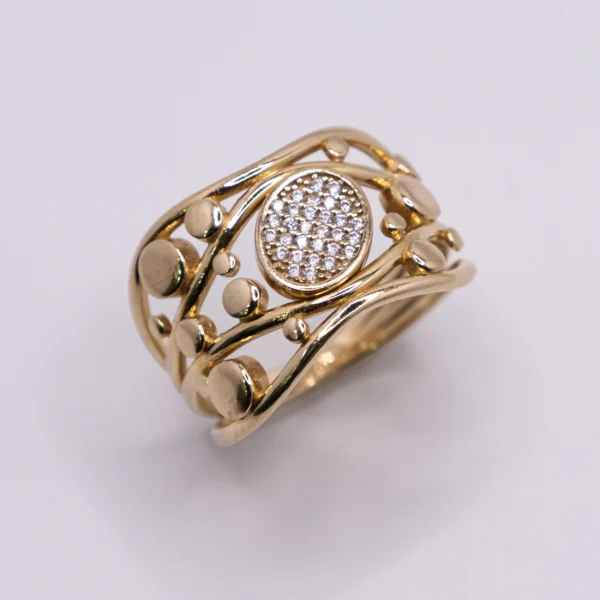Anillo para Mujer, Zirconias al Centro - Imagen 2