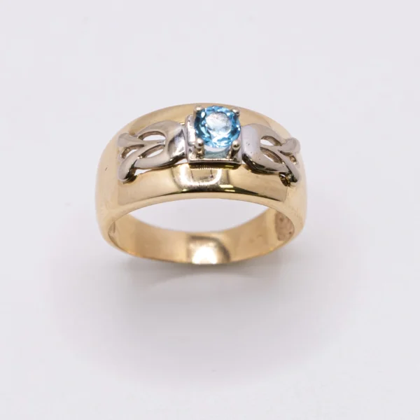 Anillo para Mujer, Solitario Color Aguamarina - Imagen 2