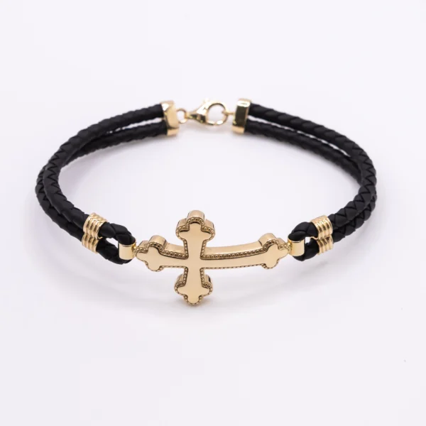 Manilla para Hombre, Caucho y Crucifijo - Imagen 2