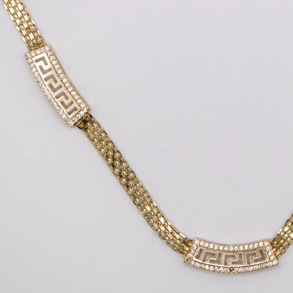 Gargantilla Estilo Bismark con Decorado de Zirconia - Imagen 3