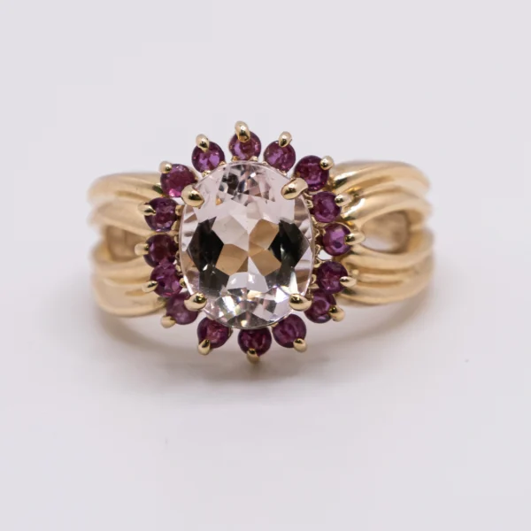 Anillo para Mujer con Zirconia y Piedras Color Amatista - Imagen 3