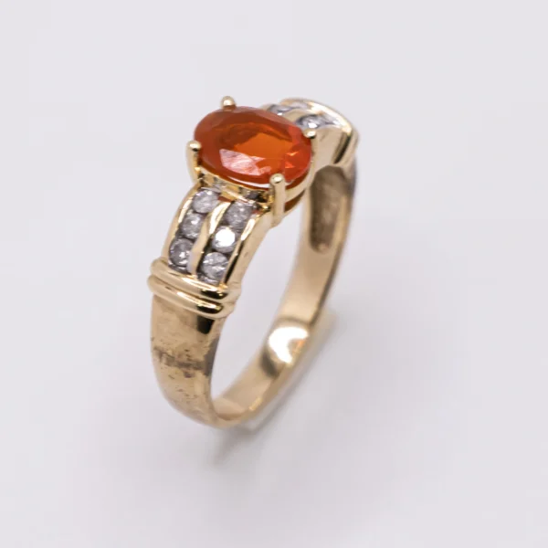 Anillo para Mujer con Piedra Naranja - Imagen 3