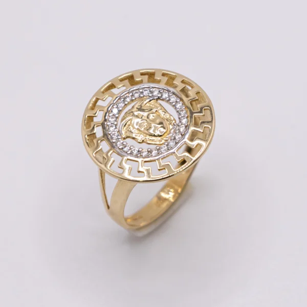 Anillo para Mujer Estilo Versace 14k