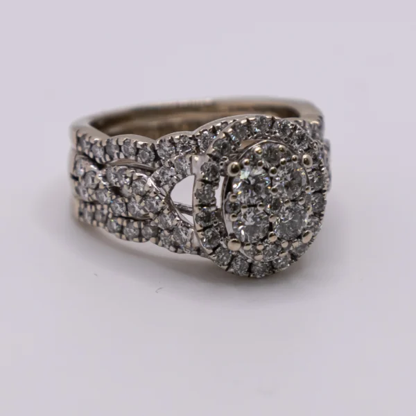 Anillo para Mujer, Corte Redondo Pequeño de Brillantes - Imagen 4