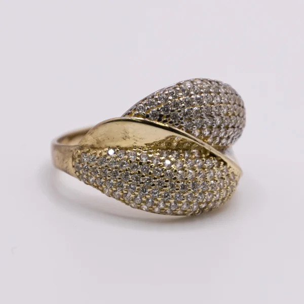 Anillo para Mujer con Diseño Entrecruzado y Zirconia - Imagen 4