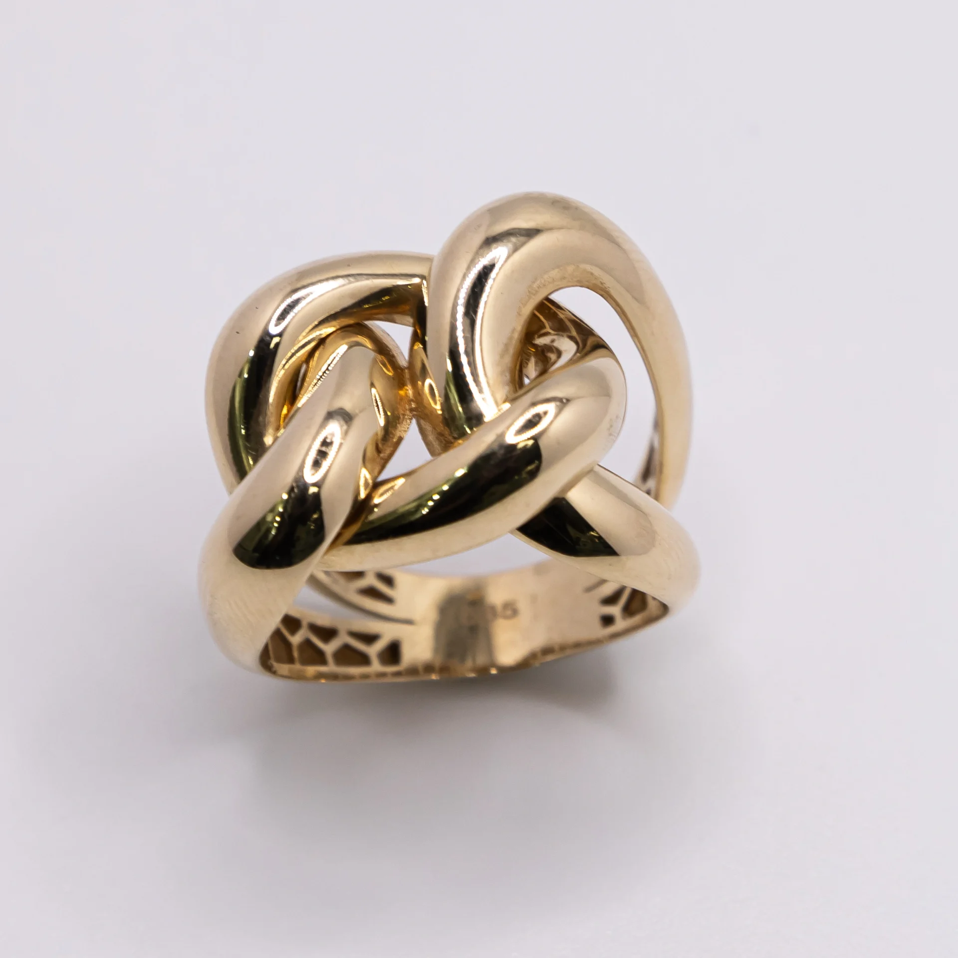 Anillo para Mujer con Eslabón Grueso 14k