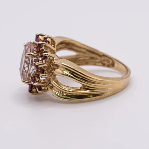 Anillo para Mujer con Zirconia y Piedras Color Amatista - Imagen 4