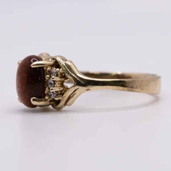 Anillo de Mujer con Venturina Ovalada - Imagen 4