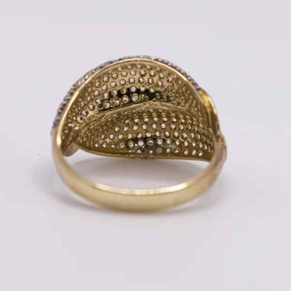 Anillo para Mujer con Diseño Entrecruzado y Zirconia - Imagen 5