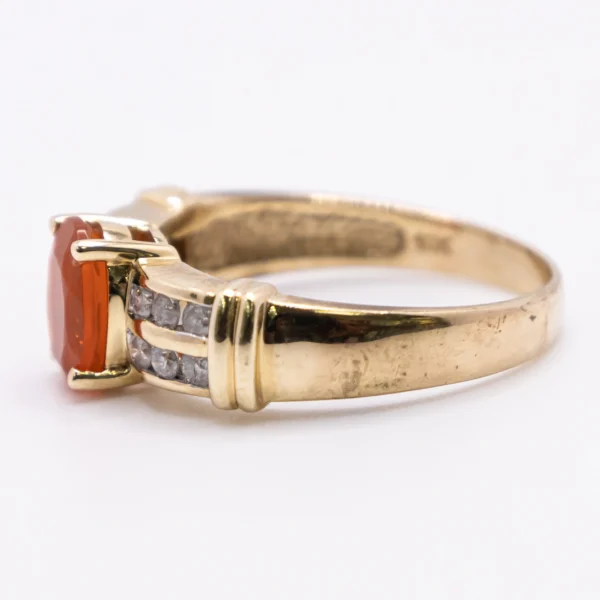 Anillo para Mujer con Piedra Naranja - Imagen 5