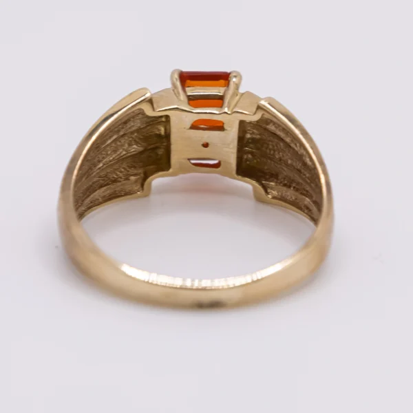 Anillo para Mujer con Rectángulo Naranja - Imagen 5