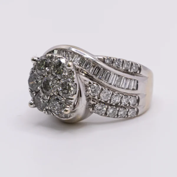 Anillo para Mujer, Corte Redondo Grande de Brillantes - Imagen 5