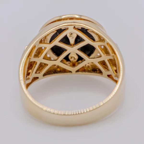 Anillo para Hombre, Masón en Ónix - Imagen 4