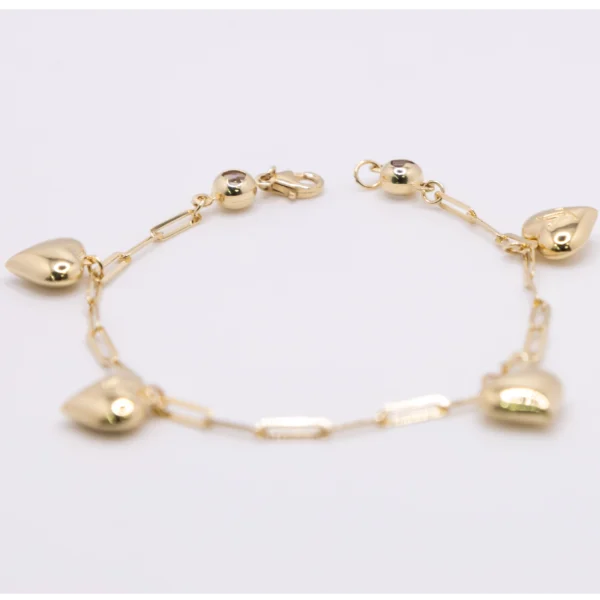 Pulso para Mujer,PaperClip y Corazones