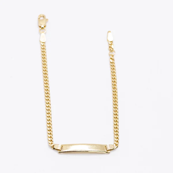 Pulso Para Niño con Placa de Oro 14k - Imagen 2