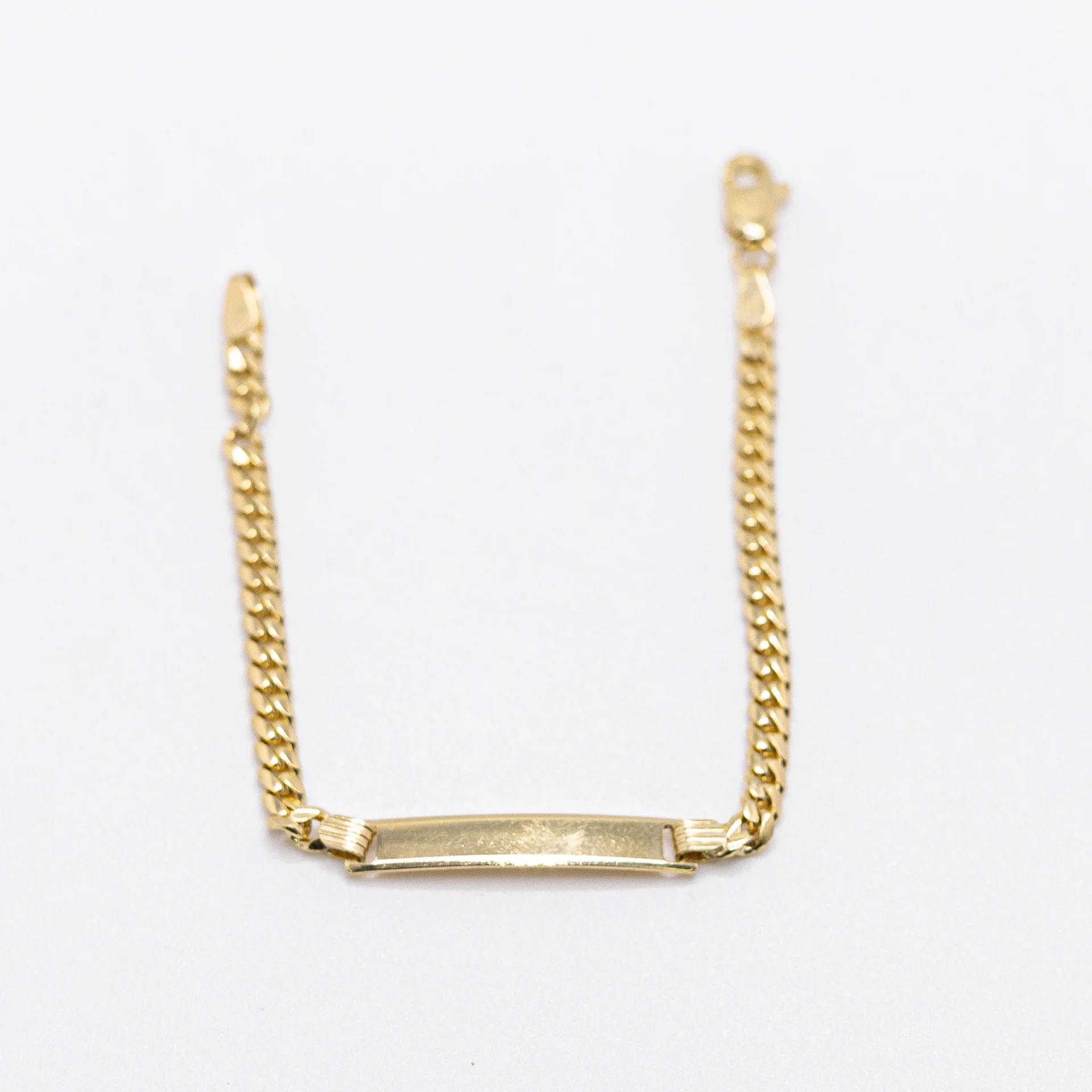 Pulso de Placa Para Niño Oro 14k
