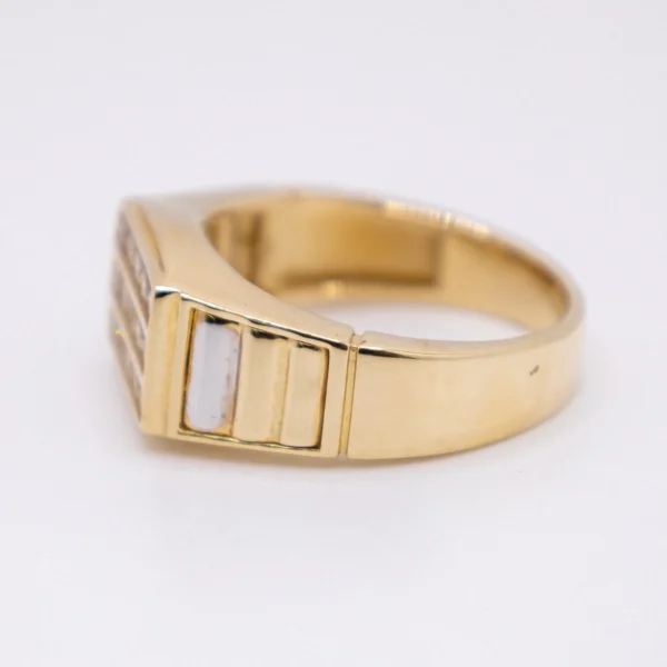 Anillo para Hombre, Rectángulo Quince Piedras - Imagen 2