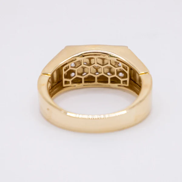 Anillo para Hombre, Rectángulo Quince Piedras - Imagen 3