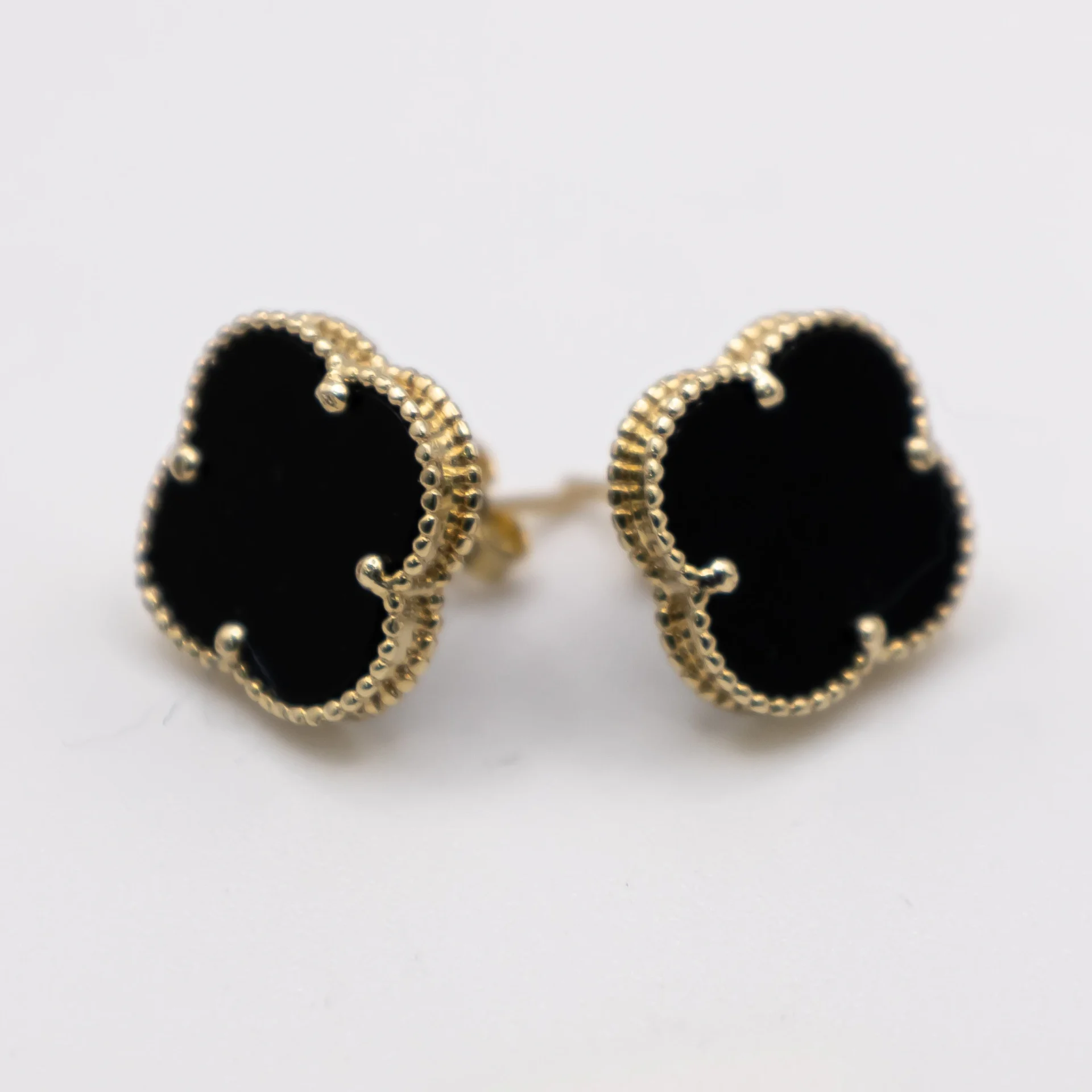 Aretes de Flores de colores 10k