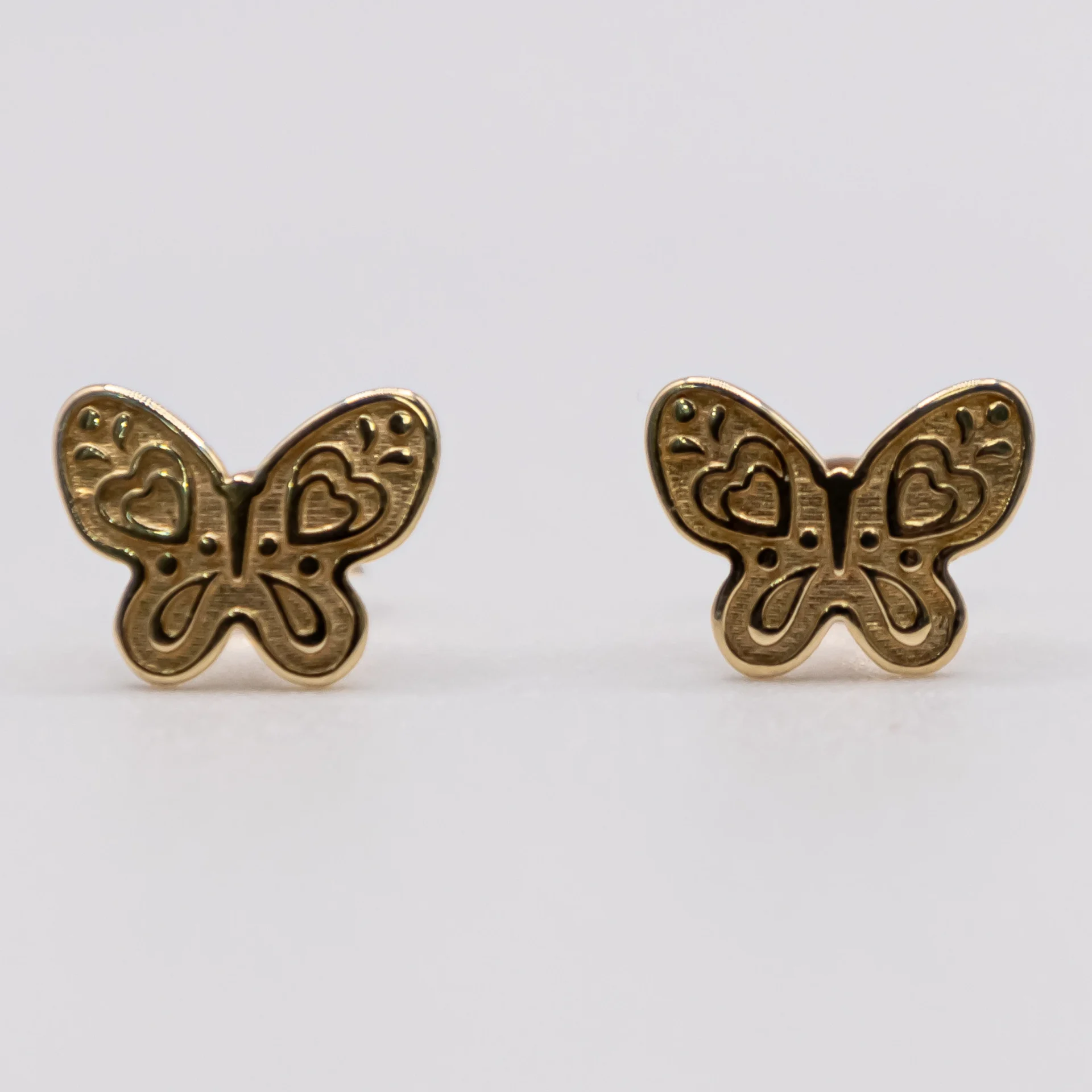 Aretes de Mariposas 14k