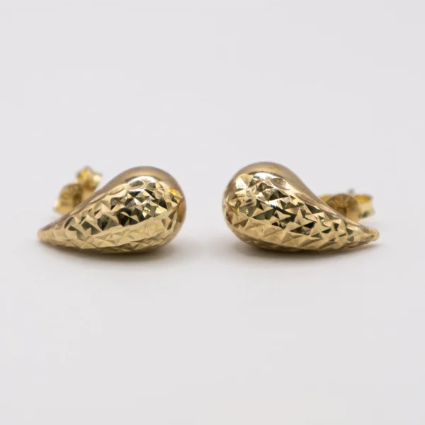 Aretes Diseño de Lágrimas Caladas 10k