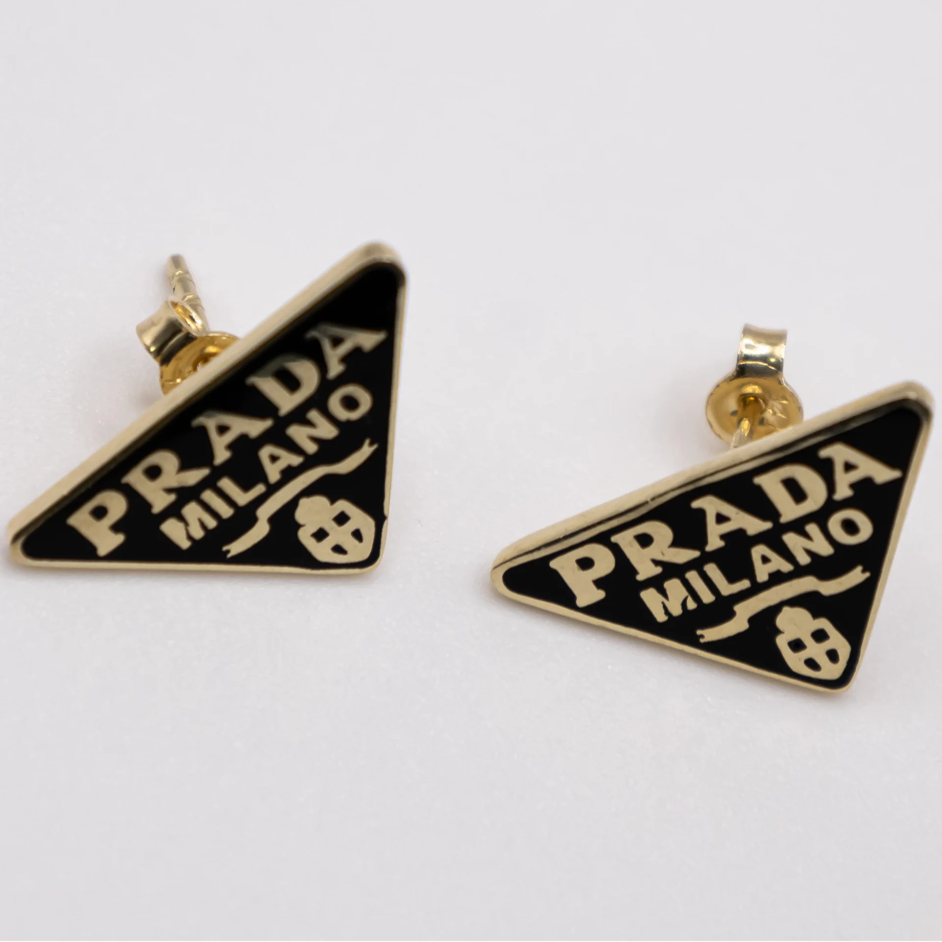 Aretes Estilo Prada Milano 14k