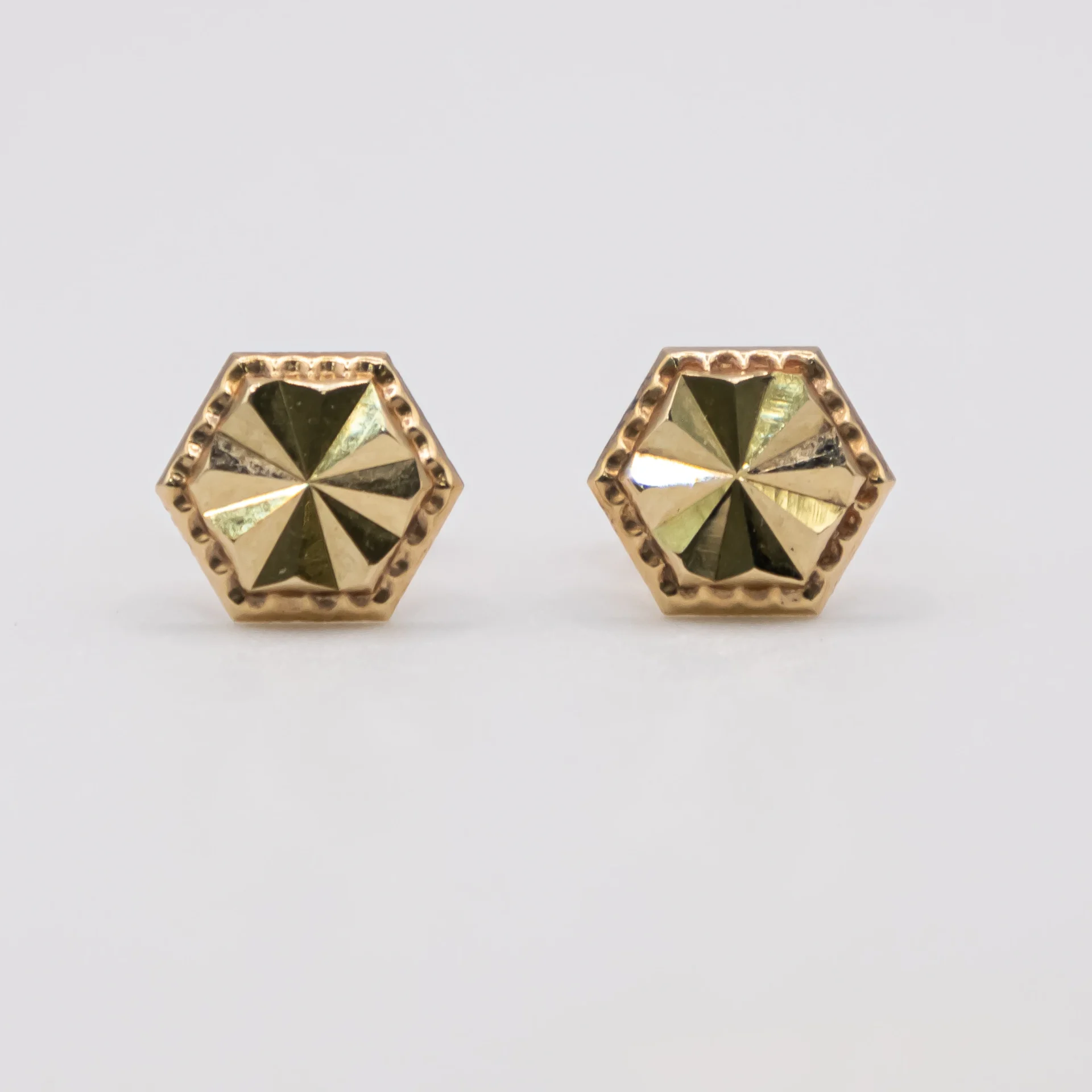 Aretes Hexagonales 14k