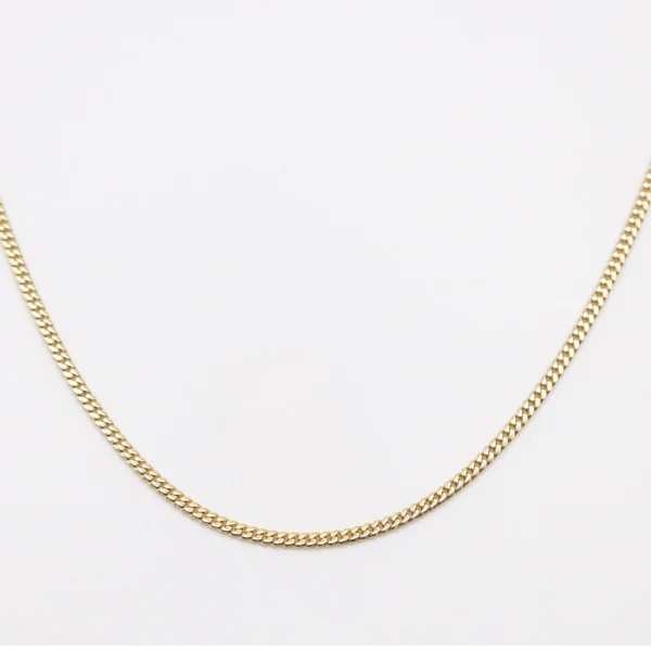 Cadena Estilo Cuban Link 2.2mm 16in 10k