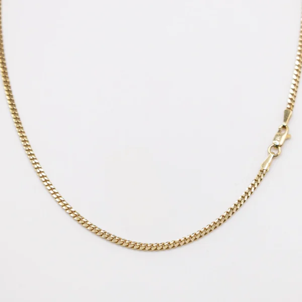 Cadena Cuban Link 2.5mm 16inches 14k