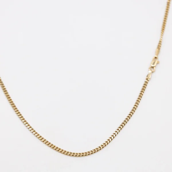 Cadena Cuban Link 2.2mm 18inches 14k