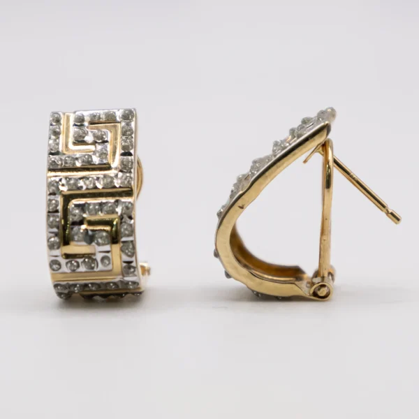 Aretes Estilo Versace con Zirconia - Imagen 2