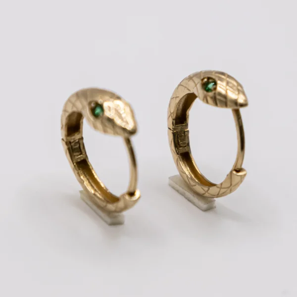 Argollas de Serpiente 14k