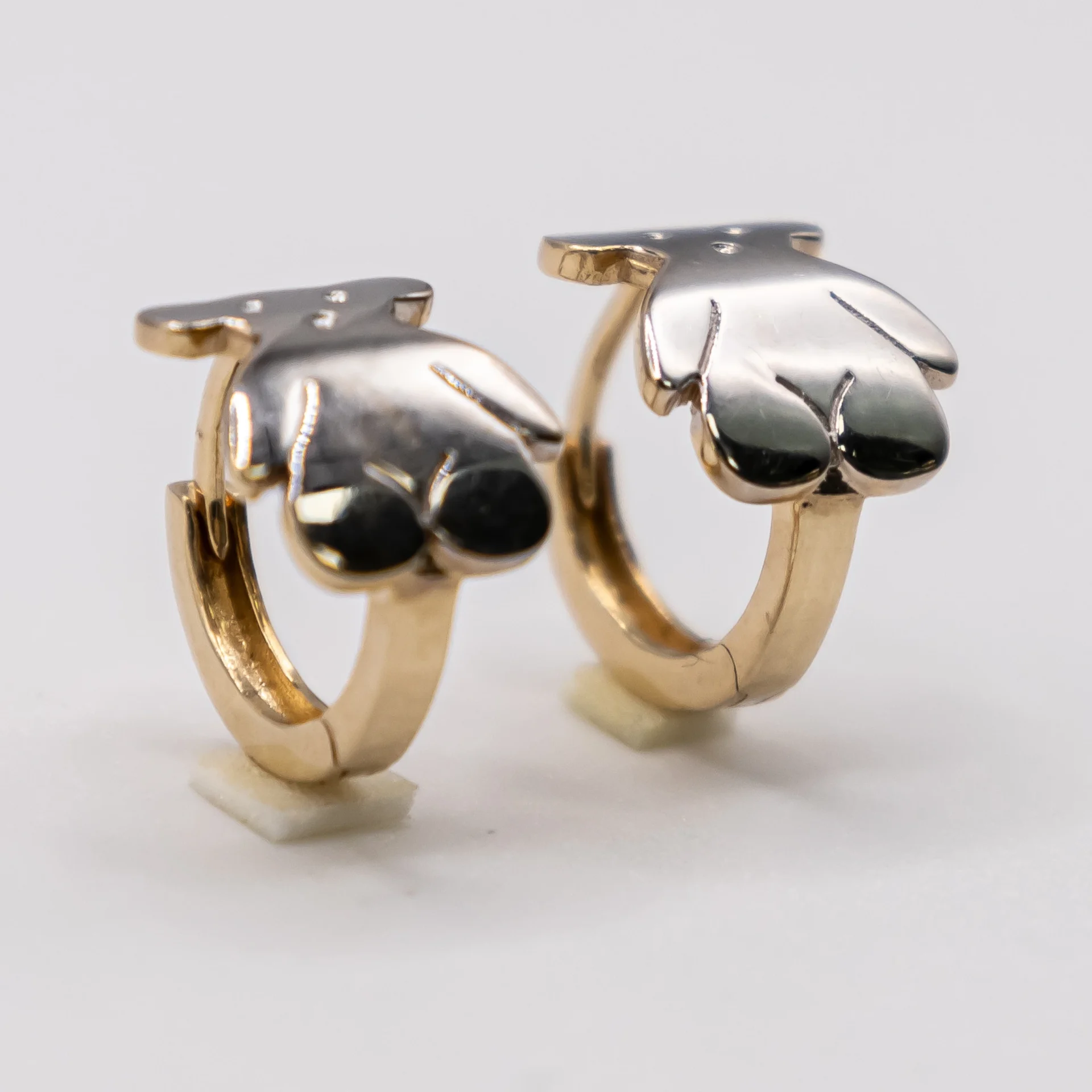 Argollas Estilo Tous 14k