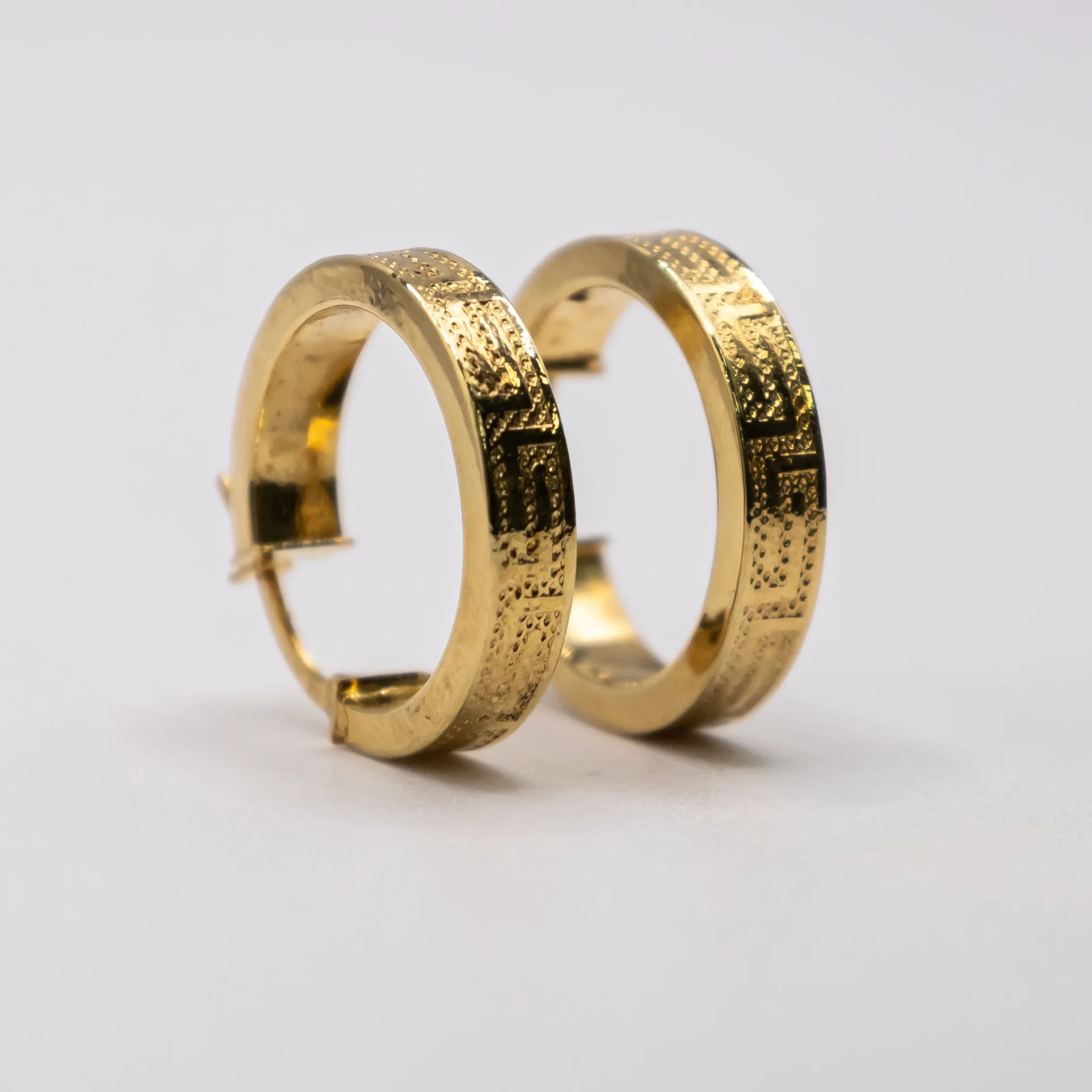 Argollas Estilo Versace Medianas 14k